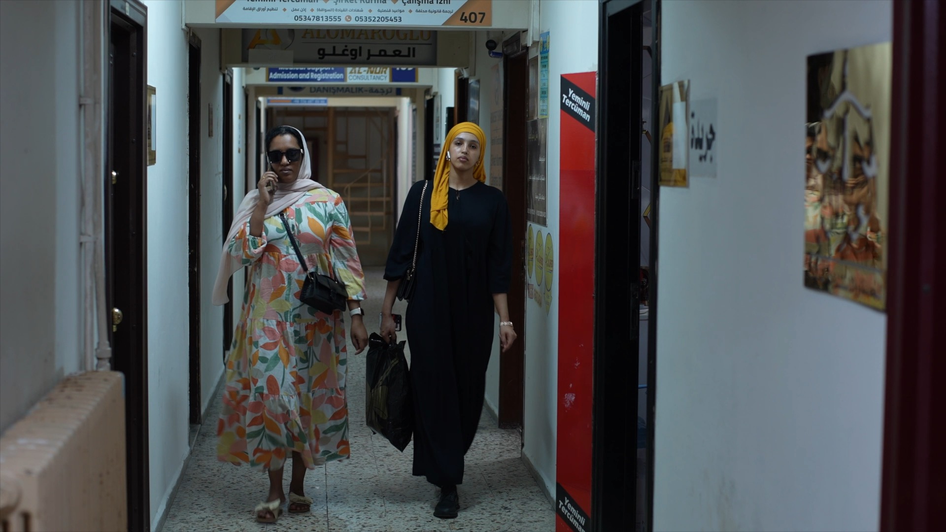 Inside Yeni Han: the corridors of translation offices and consultancies in Aksaray, Istanbul.